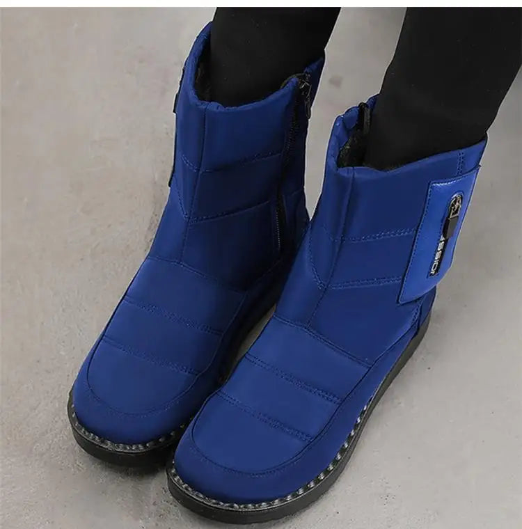 Boots Women Snow Plush Women's Boots Platform Women Shoes Casual Keep Warm Shoes Woman Flat Soft Winter Shoes Botas Mujer