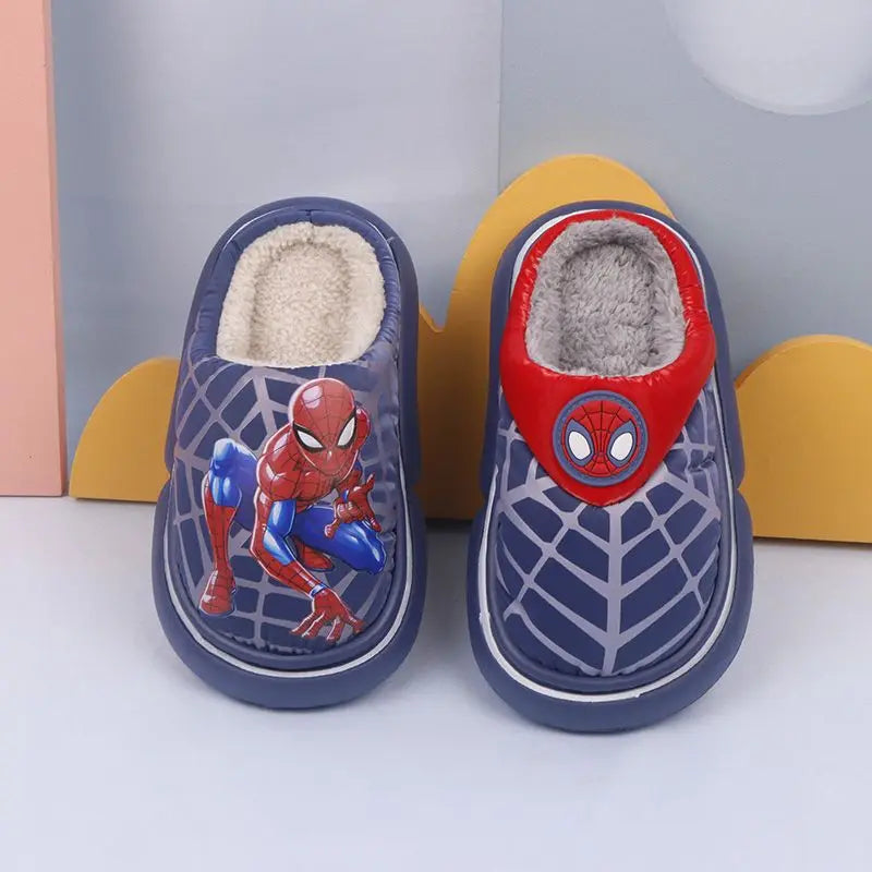 Boys' Winter Warm Cartoon Slippers Pantoffle Enfant Baby Boys' Shoes Size 26-37