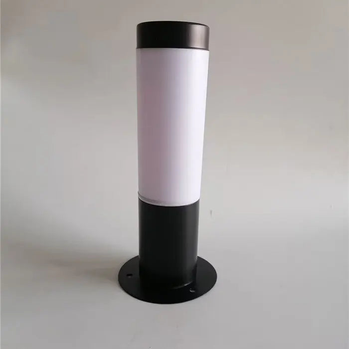 Outdoor White PC Frosted Acrylic Shade Pillar Lamp Landscape Corridor Porch Path Post Light Lamp Pillar Bollard Light for Home
