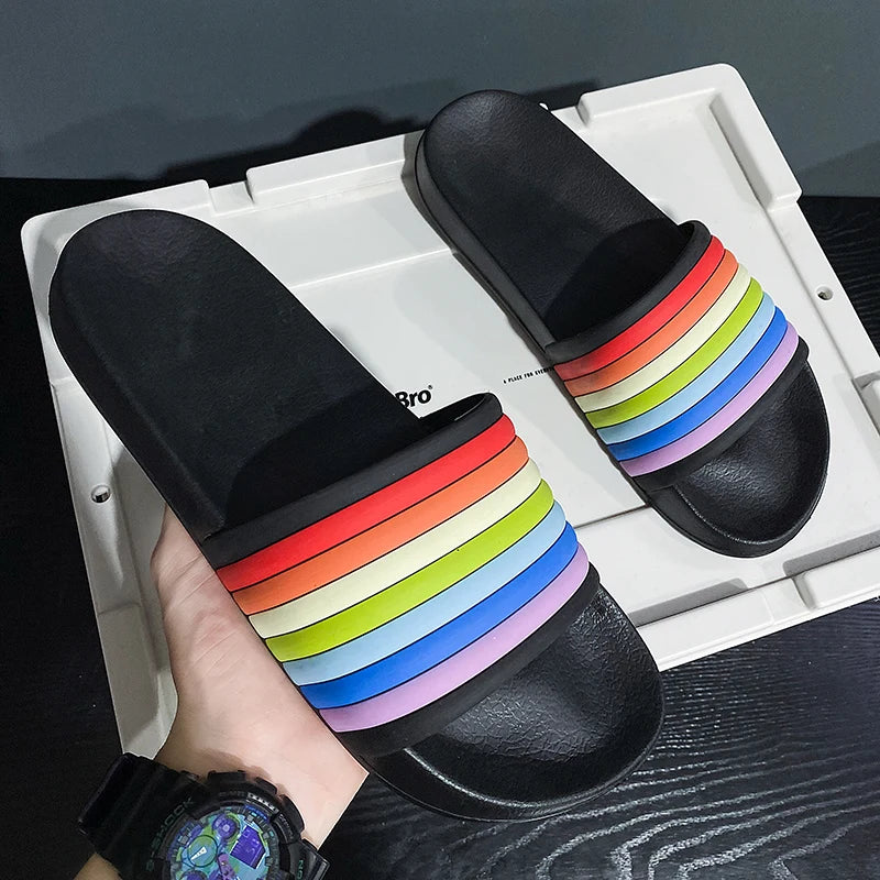 Fashionable Mens Casual Half Slides Luxury Brand Male Comfortable Outside Beach Walking Slipper Trendy Style Sandals