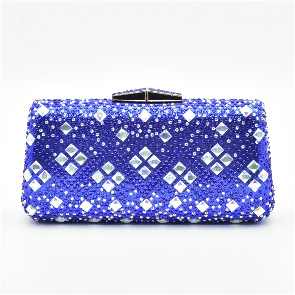 Italian Women Wedding Shoes and Bag Set Decorated with Rhinestone Shoes for Women 2025 Designer Luxury Elegant Pumps