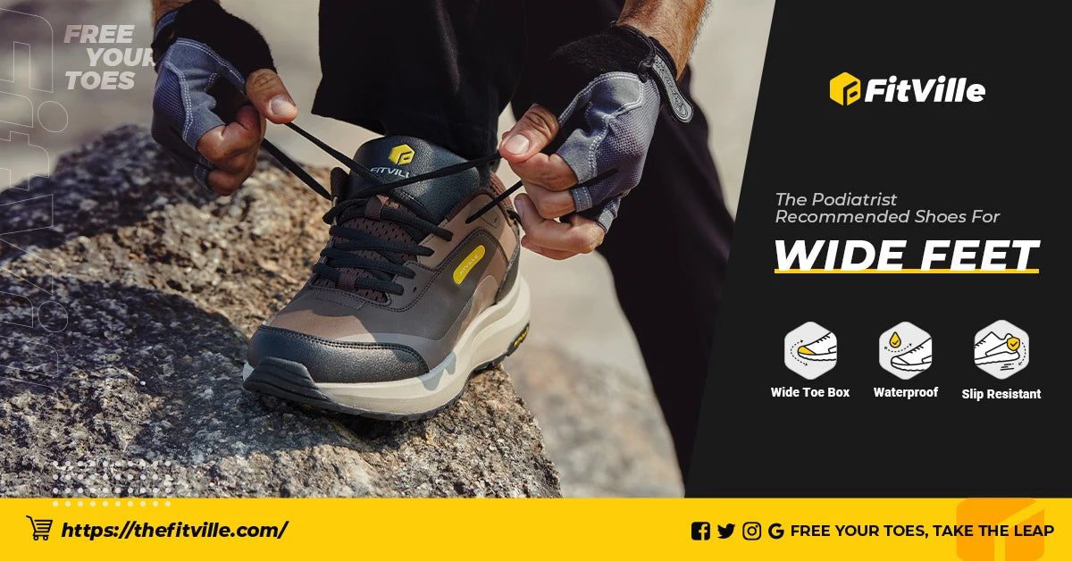 Herenschoenen Brede buitenwandelschoenen Lichtgewicht ademend voor gezwollen voeten Correctie tenen Verlicht pijn