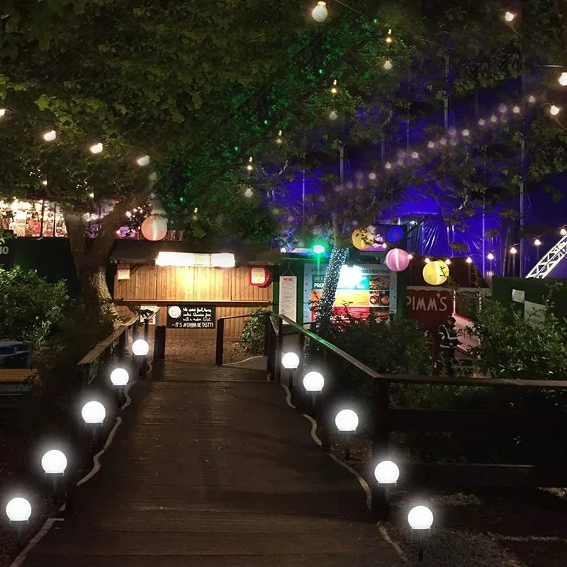 1/3/9PC Solar Powered LED Bulb Lamp Energy Light Waterproof Outdoor Garden Light Street Solar Panel Ball Lights Lawn Yard Lamp