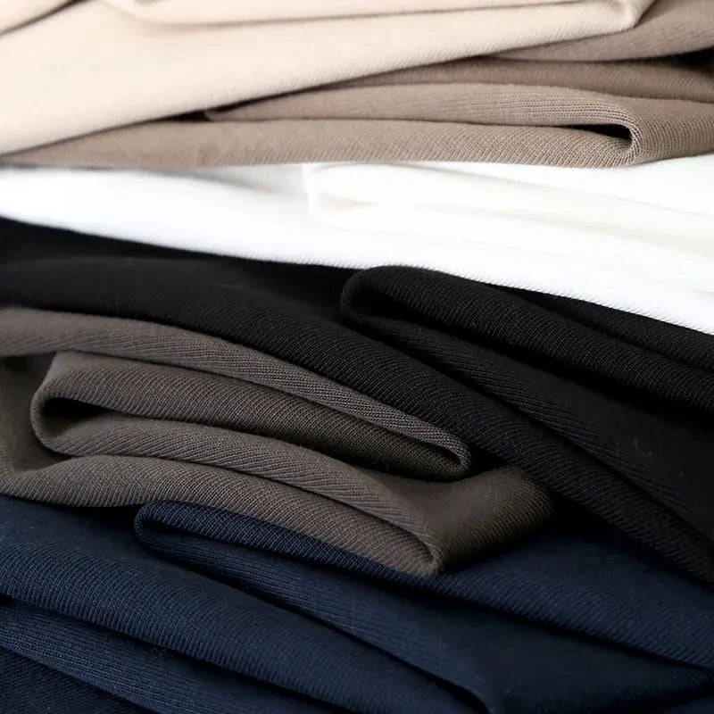 2025 Zomer Nieuw Japans Retro Korte Mouw O-hals Effen Kleur T-shirt Heren Zwaargewicht 100% Katoen Gewassen Casual Zak Tops