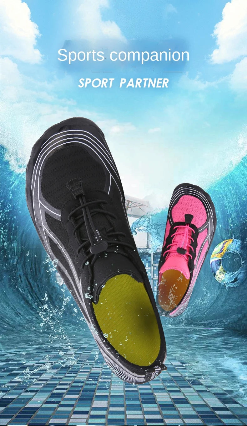 Unisex Quick-Dry Water Shoes – Breathable Aqua Beach & Diving Shoes for Swimming, Hiking & Outdoor Water Sports