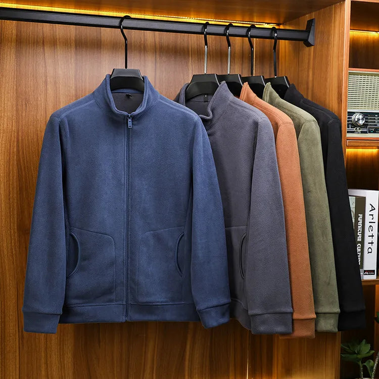 Men's Winter Premium Fleece Jacket - Soft & Warm Top-Ranked Male Essential Casual Top