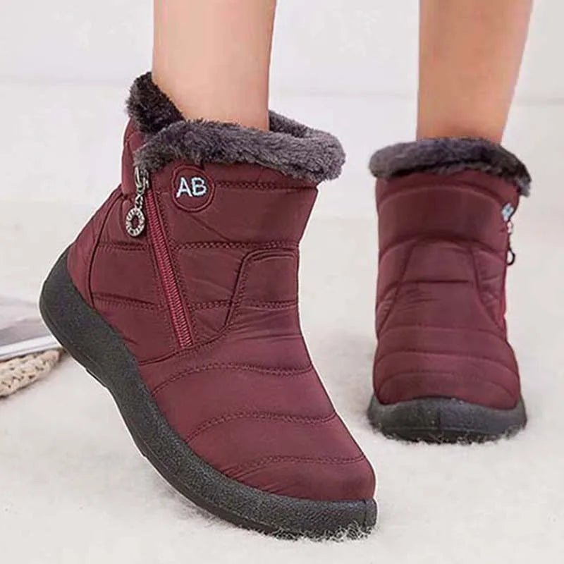 Snow Boots Women Comfortable Ladies Shoes Waterproof Shoes For Women Zipper Women Shoes Soft Keep Warm Winter Boots Botas Mujer