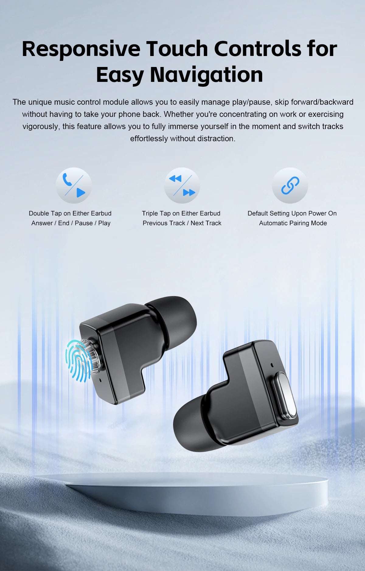 New Smart Watch Headset Two In One Wireless Bluetooth Dual Earbuds Call Health Monitor Sport Tracker Smartwatch - Compatible with HUAWEI IOS