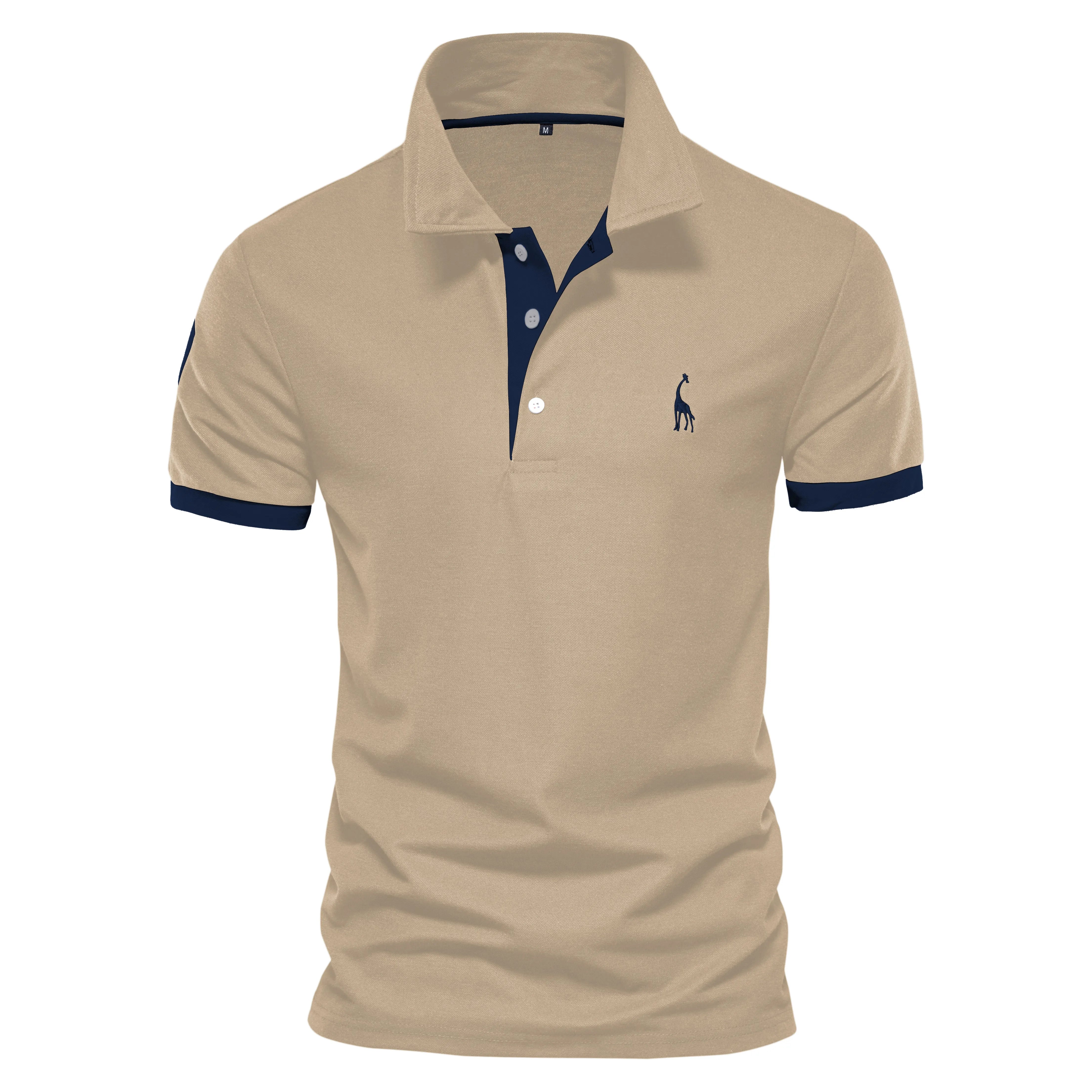 Embroidery 35% Cotton Polo Shirts for Men Casual Solid Colour Slim Fit Men's Polos New Summer Fashion Brand Men Clothing