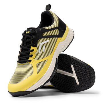 Men's Wide Pickleball And Full Court Tennis Sneakers with Arch Support - Lightweight Non-Slip Sports Shoe