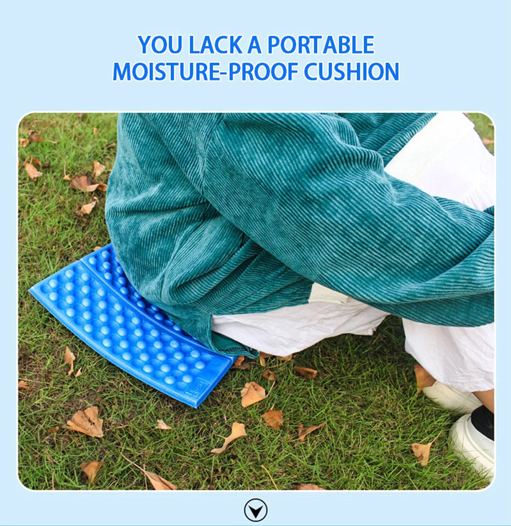 Camp Cushion Outdoor Hiking Massage Mat Camping Training Moisture-proof Pad Honeycomb Massage Mat Park Foldable Picnic Sitting