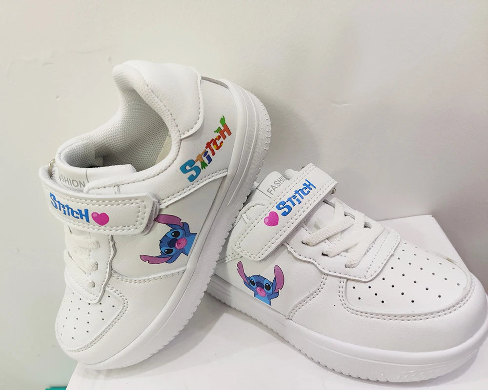 Stitch Shoes Sneakers For Children Student Casual Basketball Shoes Kid Sneakers Girls Boys Running Fashion Sports Shoes Gift
