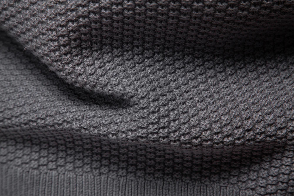 Men's Classic Zip-Up Jacket Cotton Solid Colour Fleece Lined Winter Warm Outdoor Sports Luxury Casual Male Outerwear