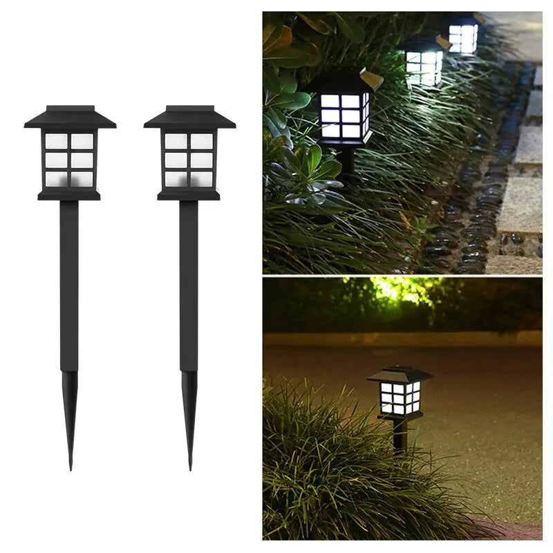 2-pack zonne-padverlichting, waterdichte buitenlamp op zonne-energie voor tuin, terras, looppad, oprit, kampeerdecoratie