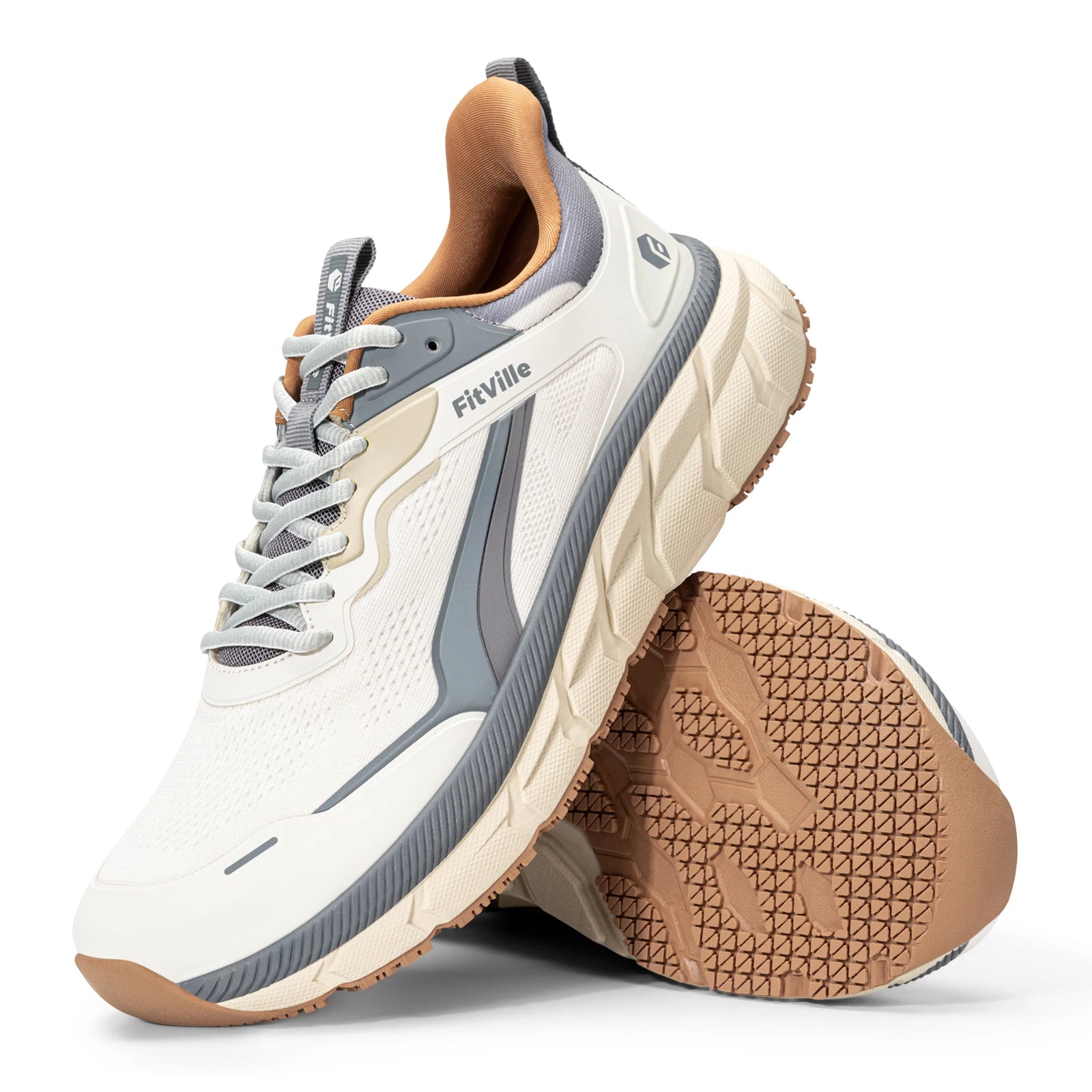 Men's Wide Well-Cushioned And Non-Slip Toe Box Sneakers - Lightweight & Breathable Running Shoes For Swollen feet