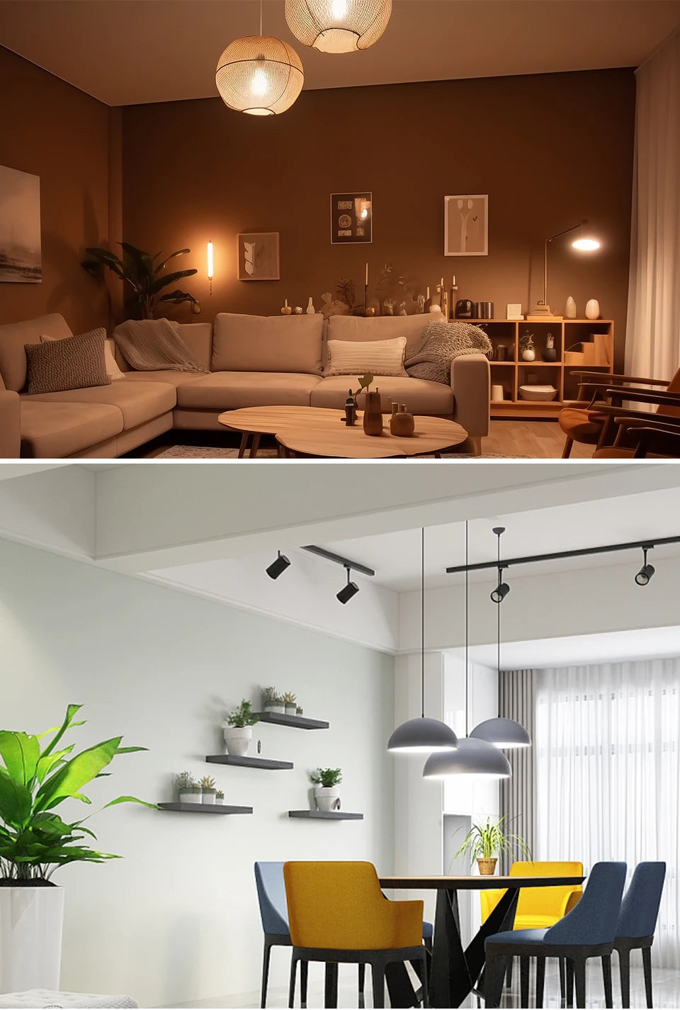 110V 220V E27 WiFi Smart LED-lampen 20W 15W 12W LED-lamp Dimbaar APP-spraakbediening Ondersteuning Alexa Google Home Home Lighting