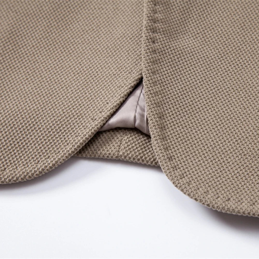 Men's Single Breasted Blazer Solid Colour Autumn Winter Slim Fit Business Casual Suit Jacket Male Blazer with Pocket