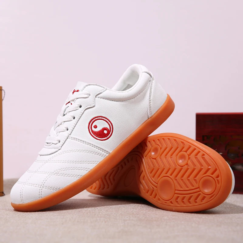 Women’s Genuine Leather Tai Chi Shoes – Breathable Cowhide Sole Martial Arts Training Shoes for Tai Chi, Qigong & Kung Fu