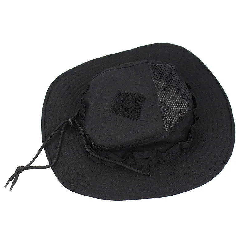 New Tactical Boonie Hat Cap Outdoor Sports Fishing Hiking Hat Hunting Hiking Camping Camo Sunproof Hats Mens Headwear