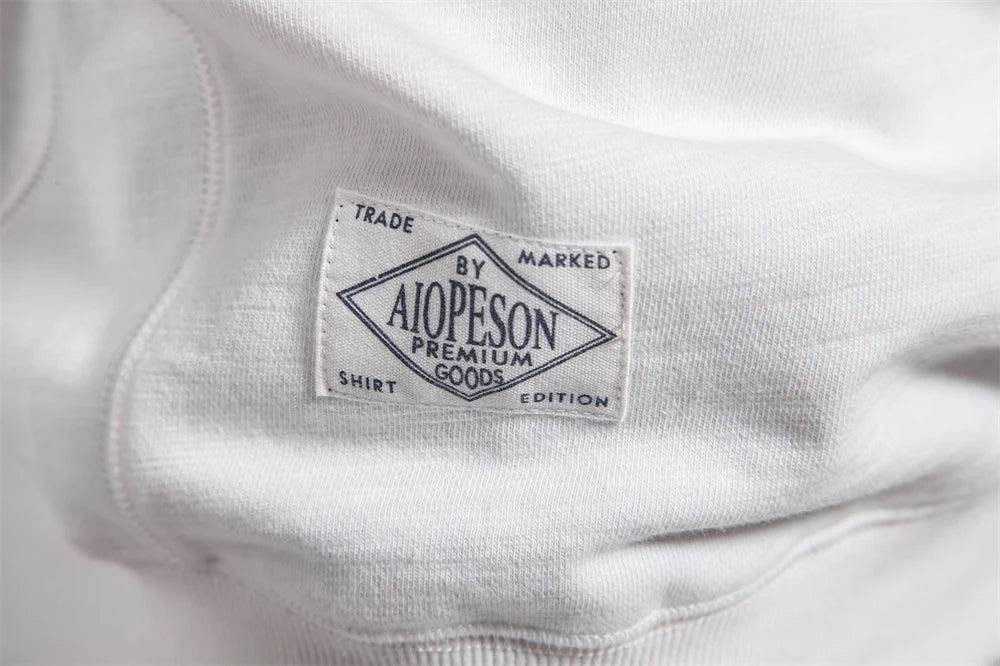 2024 New Spring Cotton Blend Sweatshirt for Men Casual Sport Design Round Neck Pullover Men