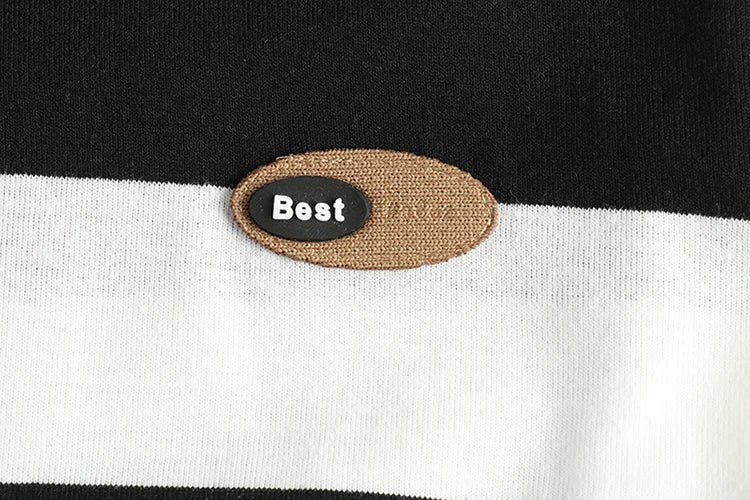 2024 Autumn New American Retro Long Sleeve O-neck Micro Chapter Striped T-shirt Men's Fashion 100% Cotton Washed Casual Tops