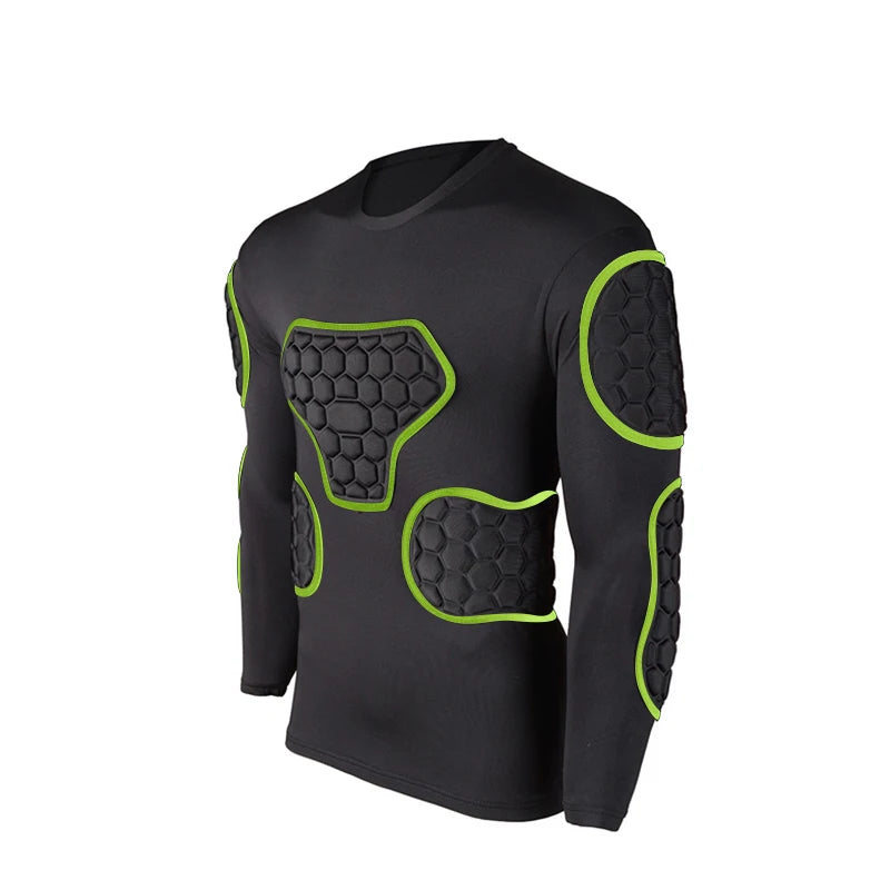 Professional goalkeeper armor uniforms football goalkeeper jerseys thicken EVA sponge elbow goalkeeper sports uniforms