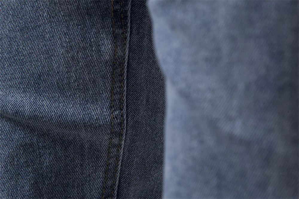 Men's Autumn Denim Jeans Pants Slim Fit Straight Quality Cotton Jeans Business Casual Denim Pants For Men