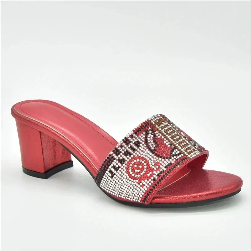 2025 Nigerian Women Designer Party Pumps Luxury Shoes Comfy Platform Sandal Elegant High Heels for Ladies