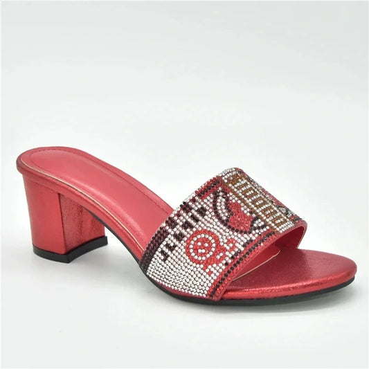 2025 Nigerian Women Designer Party Pumps Luxury Shoes Comfy Platform Sandal Elegant High Heels for Ladies