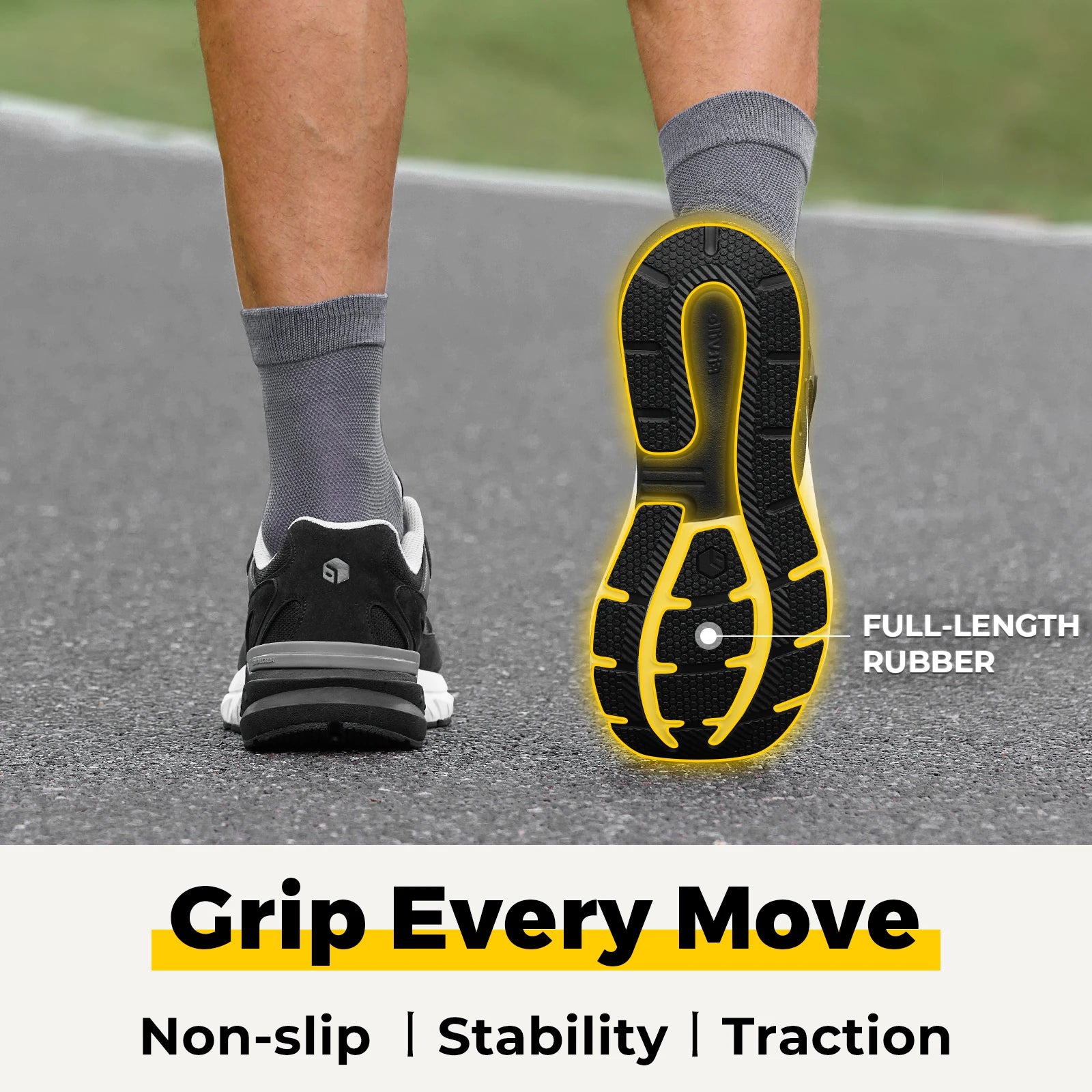 Men's Extra Wide Cushioned Sports Walking Shoes For Swollen Feet, Flat Feet, And Arch Fit - Suitable For Heel Pain Relieve