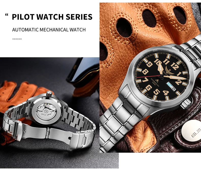 Yelang V1007 42MM Men Watch NH36 Luminous T100 Brand 100M Waterproof Mechanical Automatic Watch Sapphire Lens Reloj Business