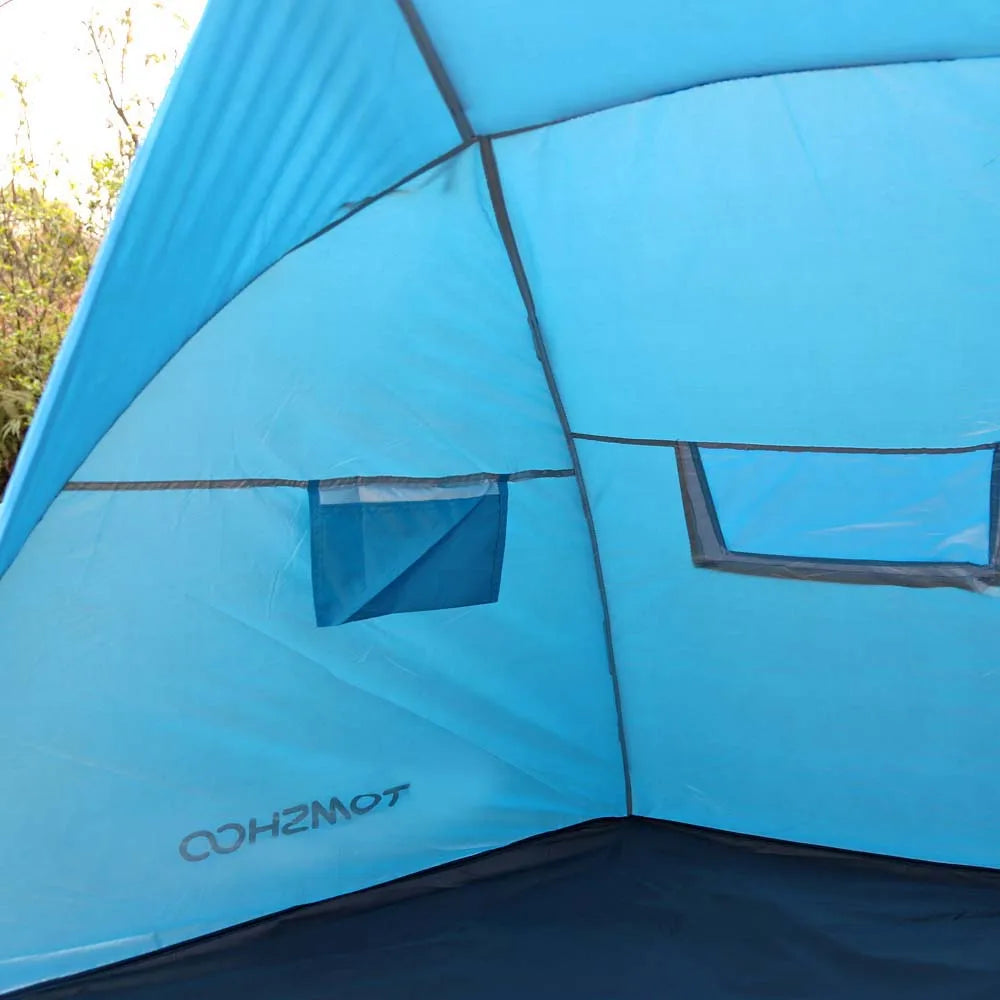 2 Persons Outdoor Beach Tents Shelters Shade UV Protection Ultralight Tent for Fishing Picnic Park Summer Awning Shade Shelter