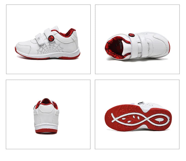 Unisex Children's Casual Shoes Cartoon White Running Fashion Shoes For Boys & Girls Size 30-33