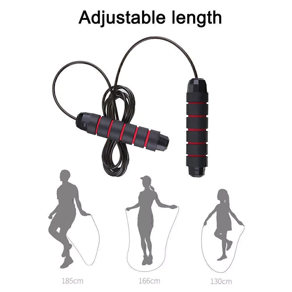 2.8/3m Jump Rope For Aerobic Sports - Jump CrossFit Portable Fitness Equipment With Fast Steel Wire For Women & Men Weight Loss