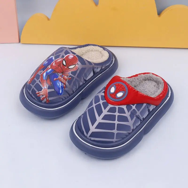 Boys' Winter Warm Cartoon Slippers Pantoffle Enfant Baby Boys' Shoes Size 26-37