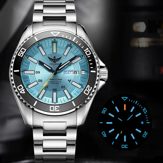 Yelang V1032 Automatic Movement Men Watch 300m 30Bar Waterproof Dive Watches for Man Luminous 44MM  V1032