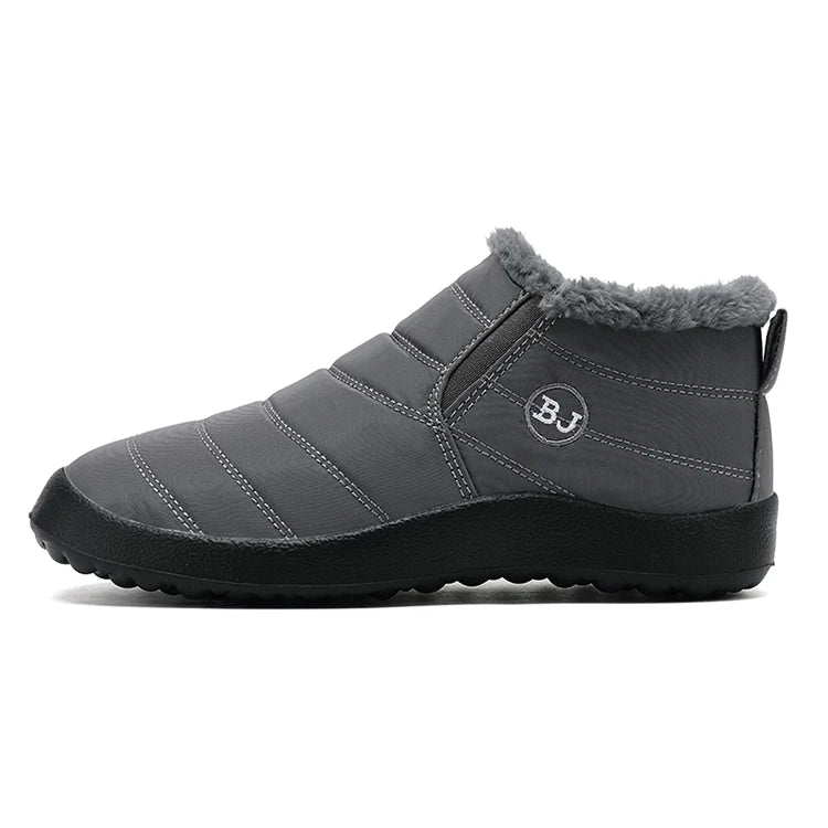 Unisex Snow Warm Boots  Slip-On Winter Shoes Fashion Shoes Waterproof Ankle Work Boots For Men & Women