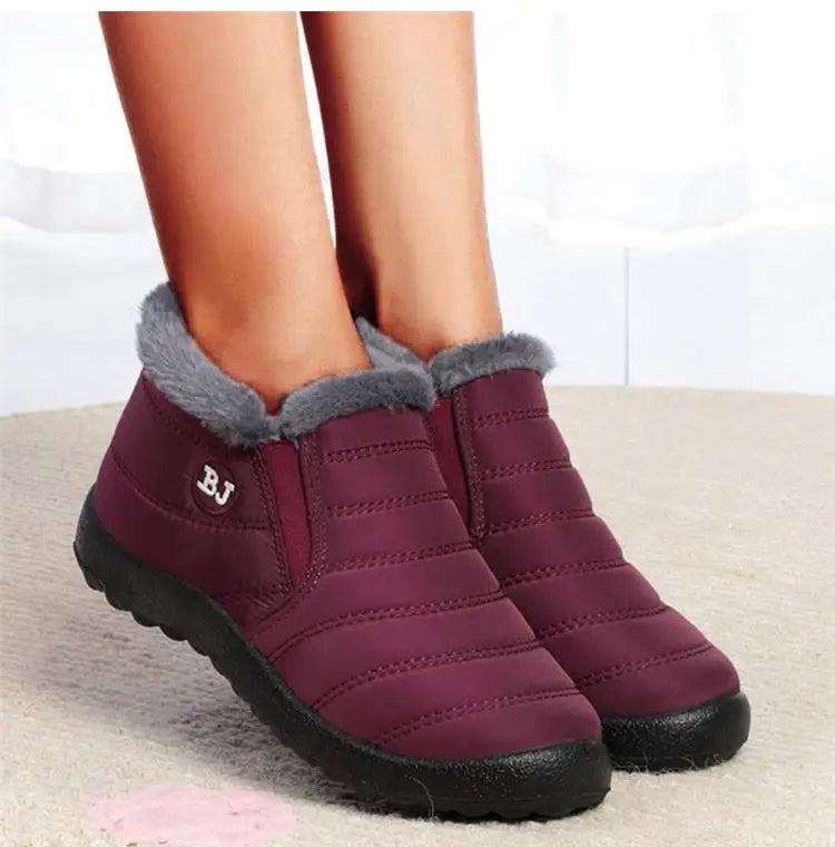 Snow Women Boots Soft Shoes Chunky Plus Size Boots Ladies Fur Ankle Boots New Couple Shoes Platform Women's Winter Botas Mujer