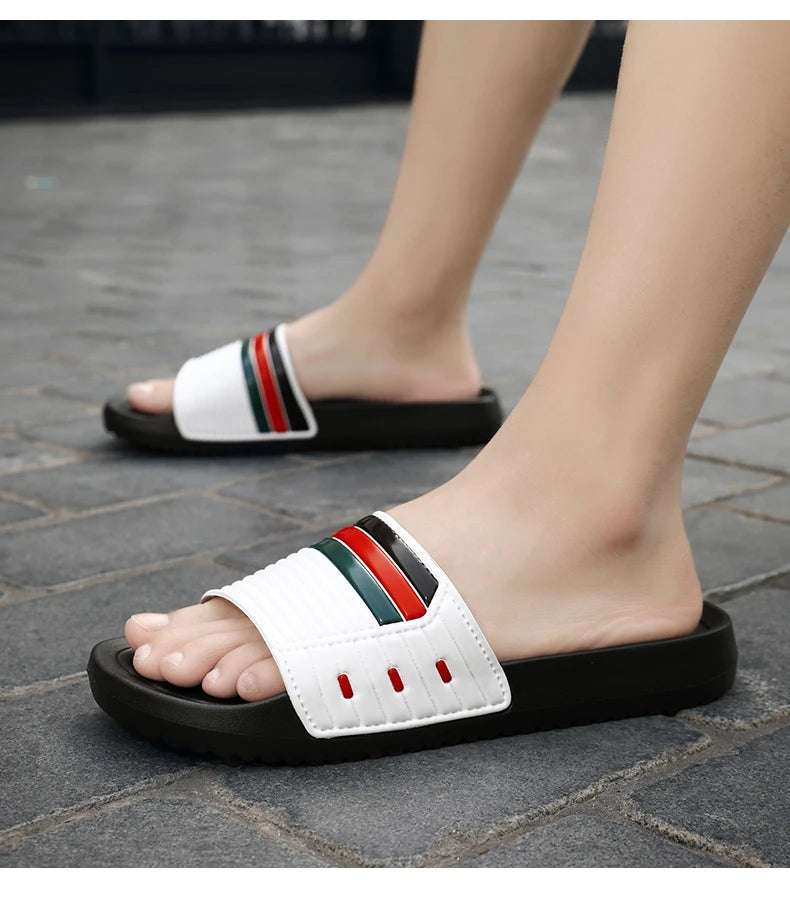 Indoor Home Men Bedroom Slippers All Season Youth Casual Sandals Swimming Water Pool Boy Walking Slides