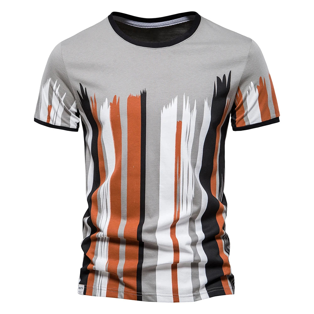 Fashion Designer Cotton T Shirt Men Short Sleeve Casual Sport Summer Tops Tee Shirts Brand Quality Men Clothing