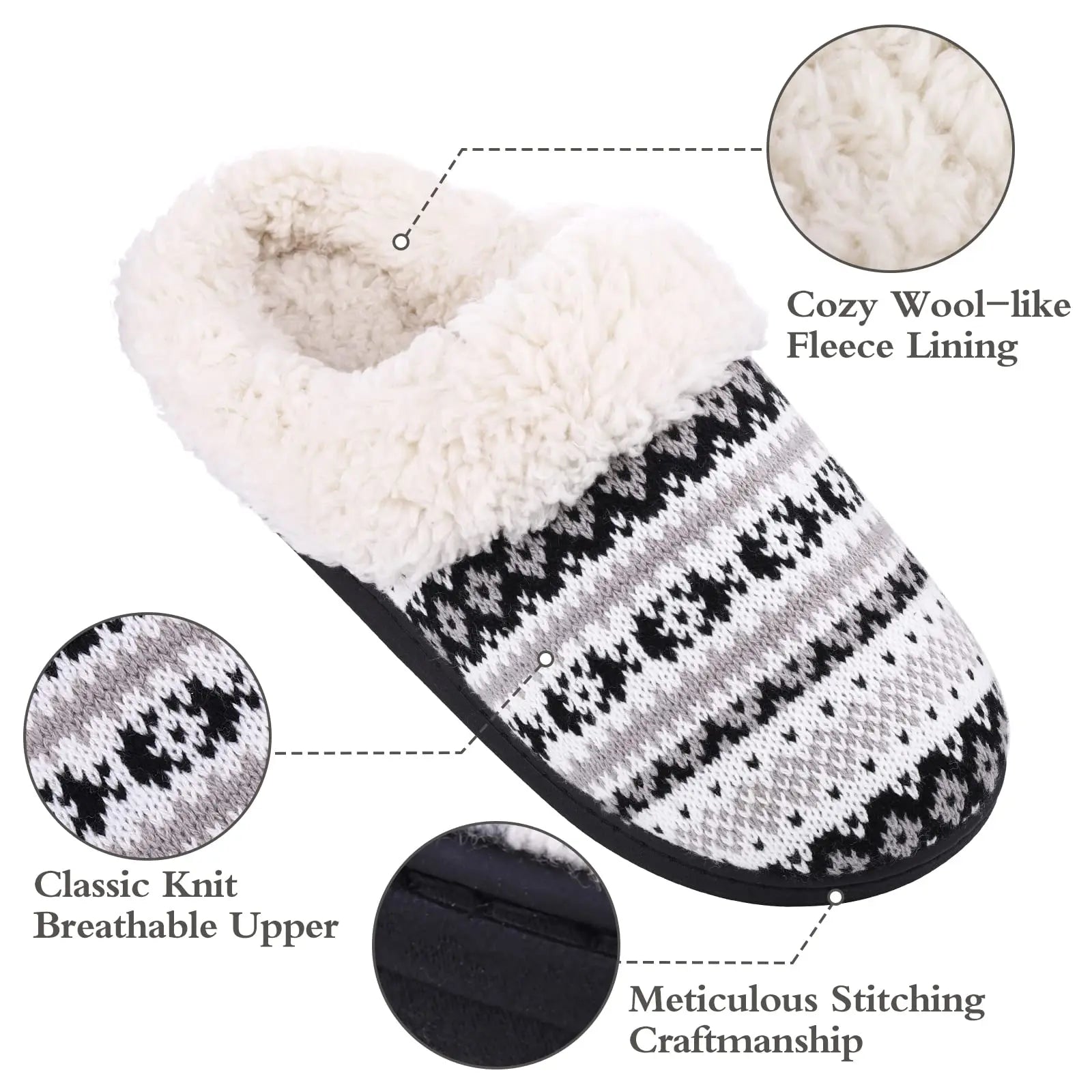 Unisex Winter Fur Slippers Warm Cosy Plush Fluffy Home Cotton Shoes Plush Anti-Skid and Indoor Furry Slippers For Men & Women