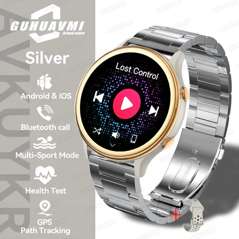 2025 Mini Smart Watch Dames 1,27-inch 360*360 AMOLED HD-scherm IP68 Waterdicht Hartslag Bloedzuurstof Smartwatch - Compatibel met HUAWEI IOS