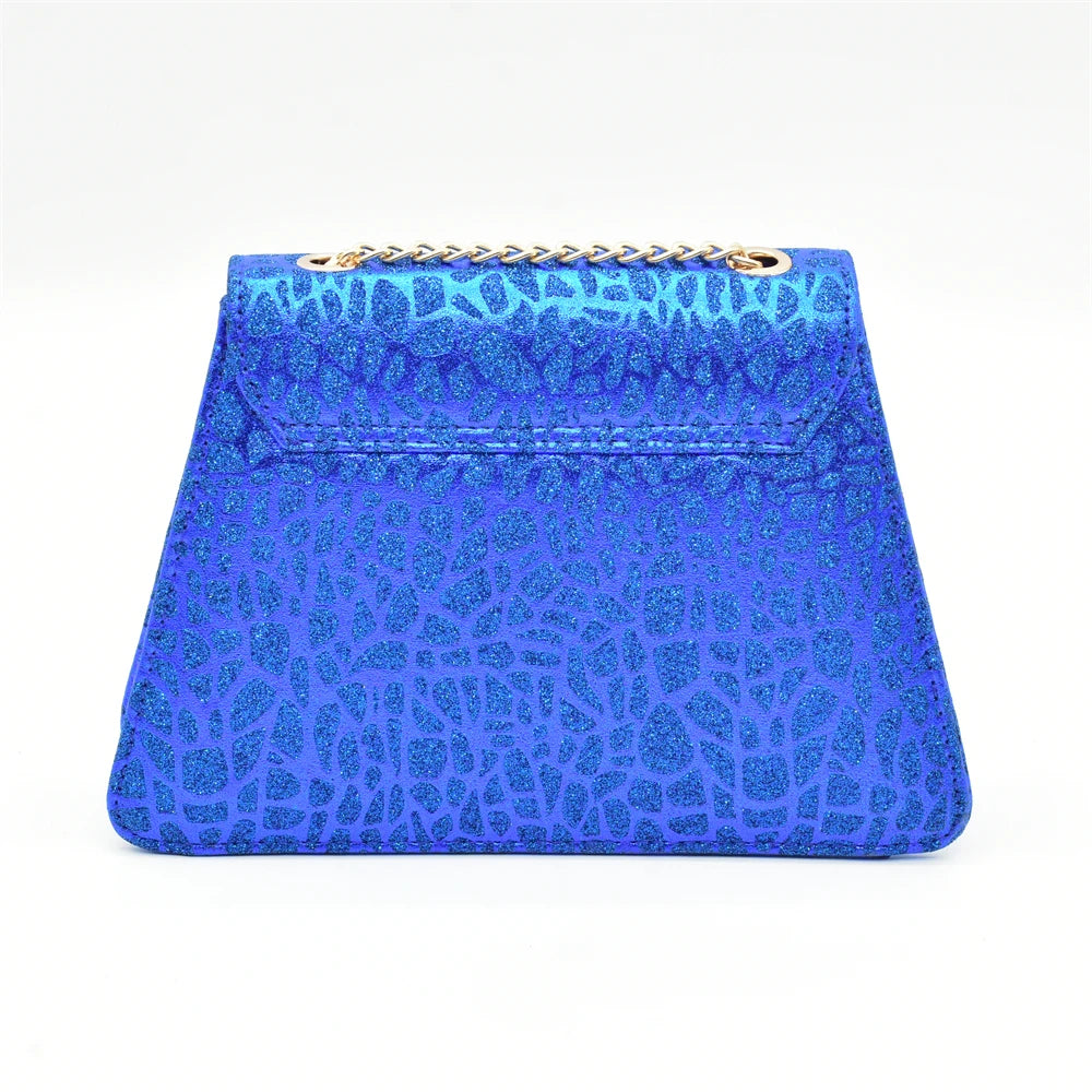 Luxury Italian Shoes and Bag Set for Women Wedding Bride Shoes Woman Nigeria Bag and Shoe Set Decorated with Rhinestone