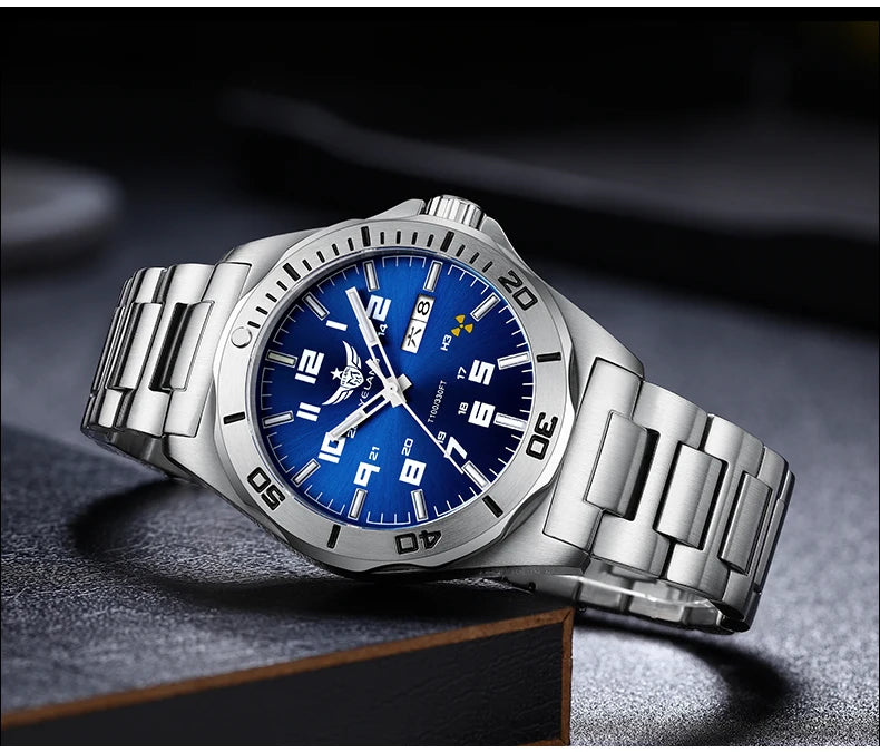 YELANG Watch Men's 44MM Mechanical Wristwatches Luxury Sapphire Glass AR Coated Automatic Watches 10BAR Waterproof Watch For Men