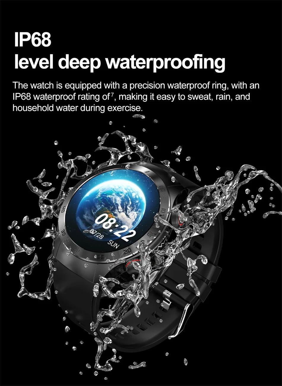 2025 New Smart Watch ECG+PPG Laser Treatment Blood Lipid Heart Rate Blood Pressure Health Sport Smartwatch For Men - Compatible with Huawei & Xiaomi IOS