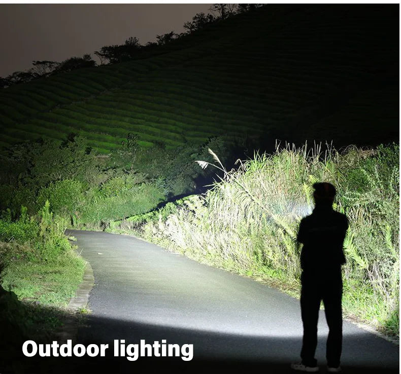 Super Bright Zoom Flash Flashlight,3 Lighting Modes,Rechargeable Portable LED Torch,Ideal for Outdoor,Camping,Fishing,Emergency