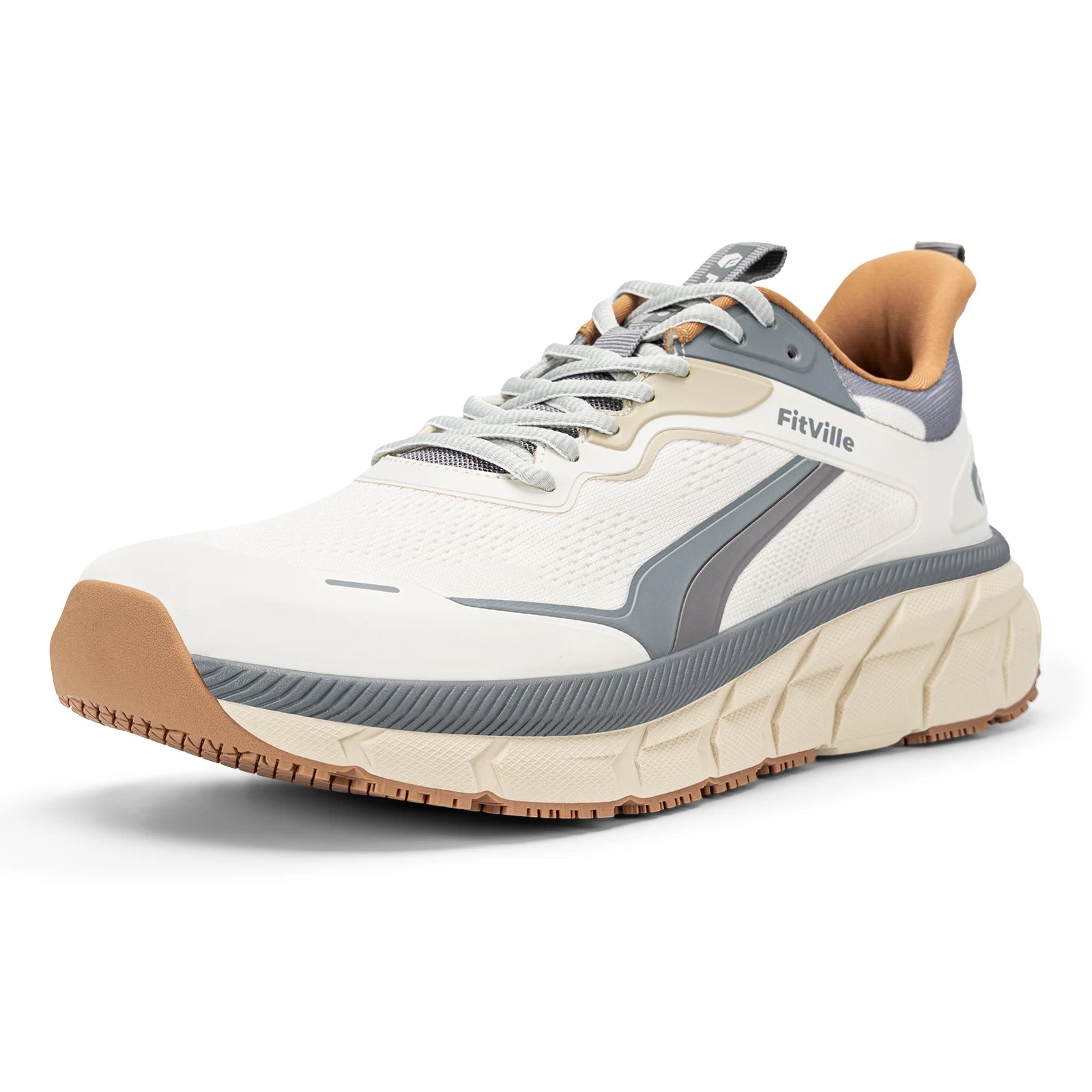 Men's Wide Well-Cushioned And Non-Slip Toe Box Sneakers - Lightweight & Breathable Running Shoes For Swollen feet