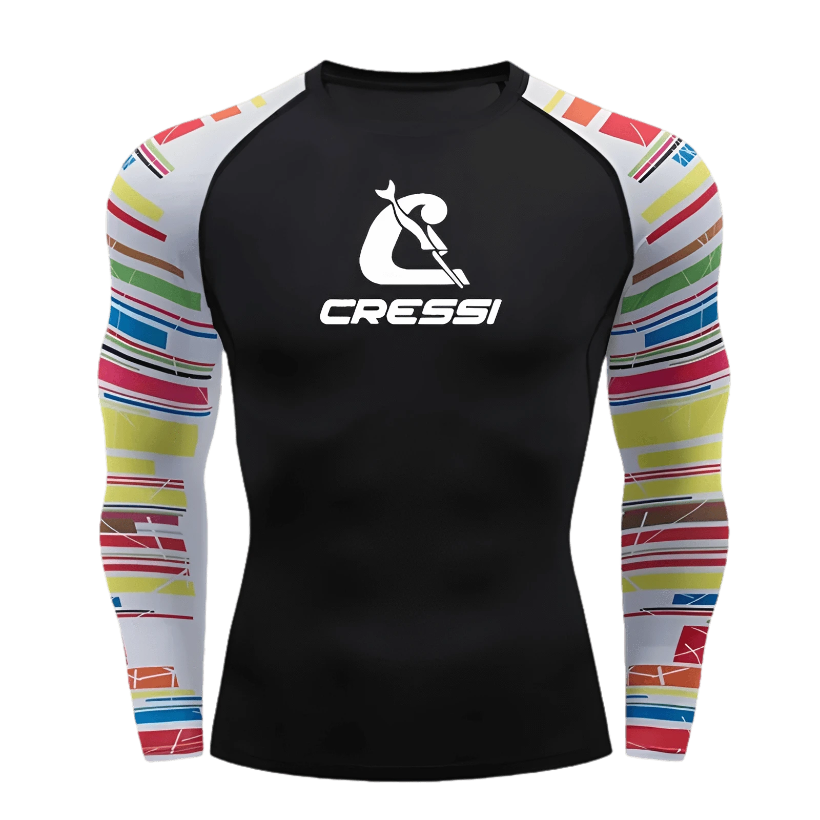 Men’s UPF 50+ Long Sleeve Rash Guard – Quick-Dry Breathable Surf & Swim Shirt for Water Sports & Gym Training