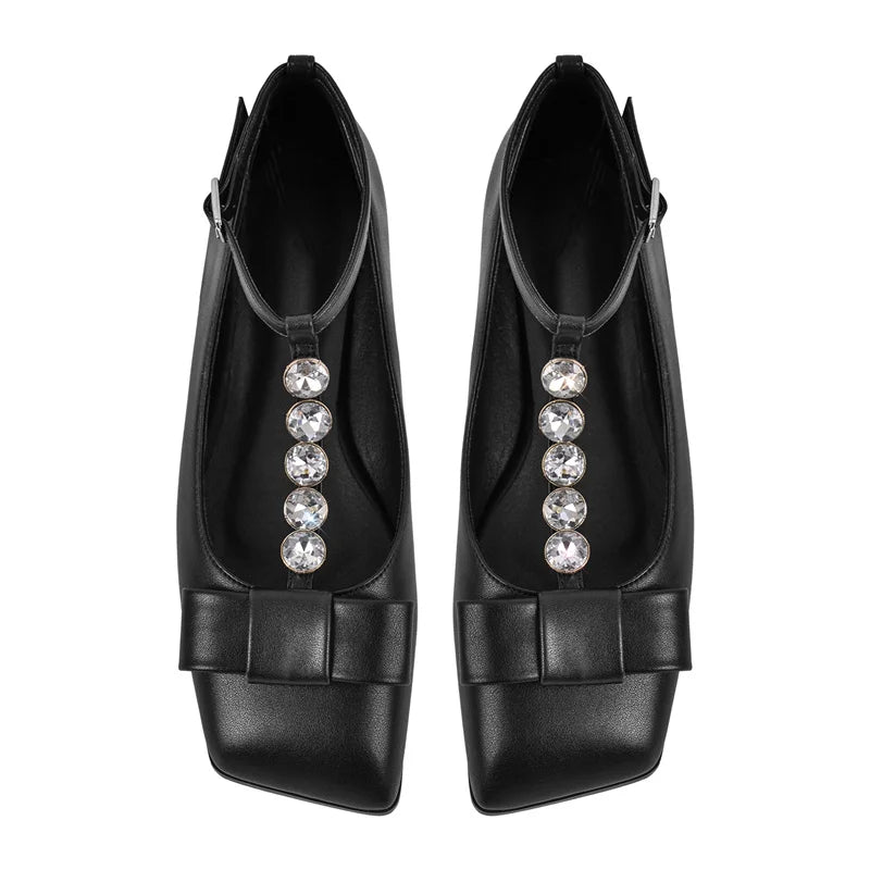 Woman Rose Red Elegent Slip On Flats Fashion Daily Elegant Crystal Flat Shoes
