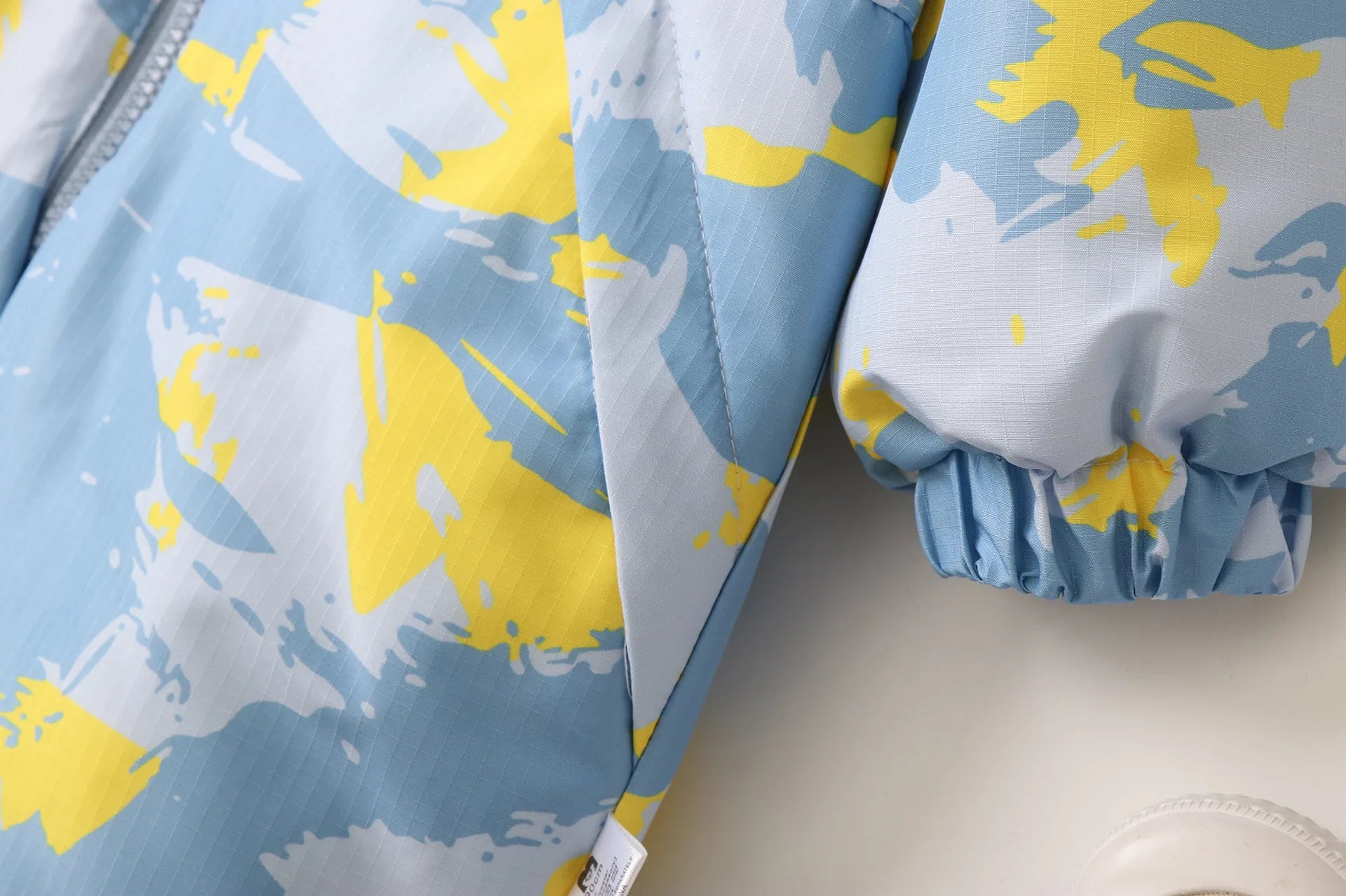 Kid's Snowboard Clothing 2024 Winter Children's Snow Suit Girls Floral Printed Ski Suit Boys Fur Lining Hooded Snowboard Coats 4-6Y Unisex